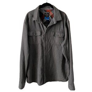 Kavu Button Up Shirt Long Sleeve Collared Casual Gray XL